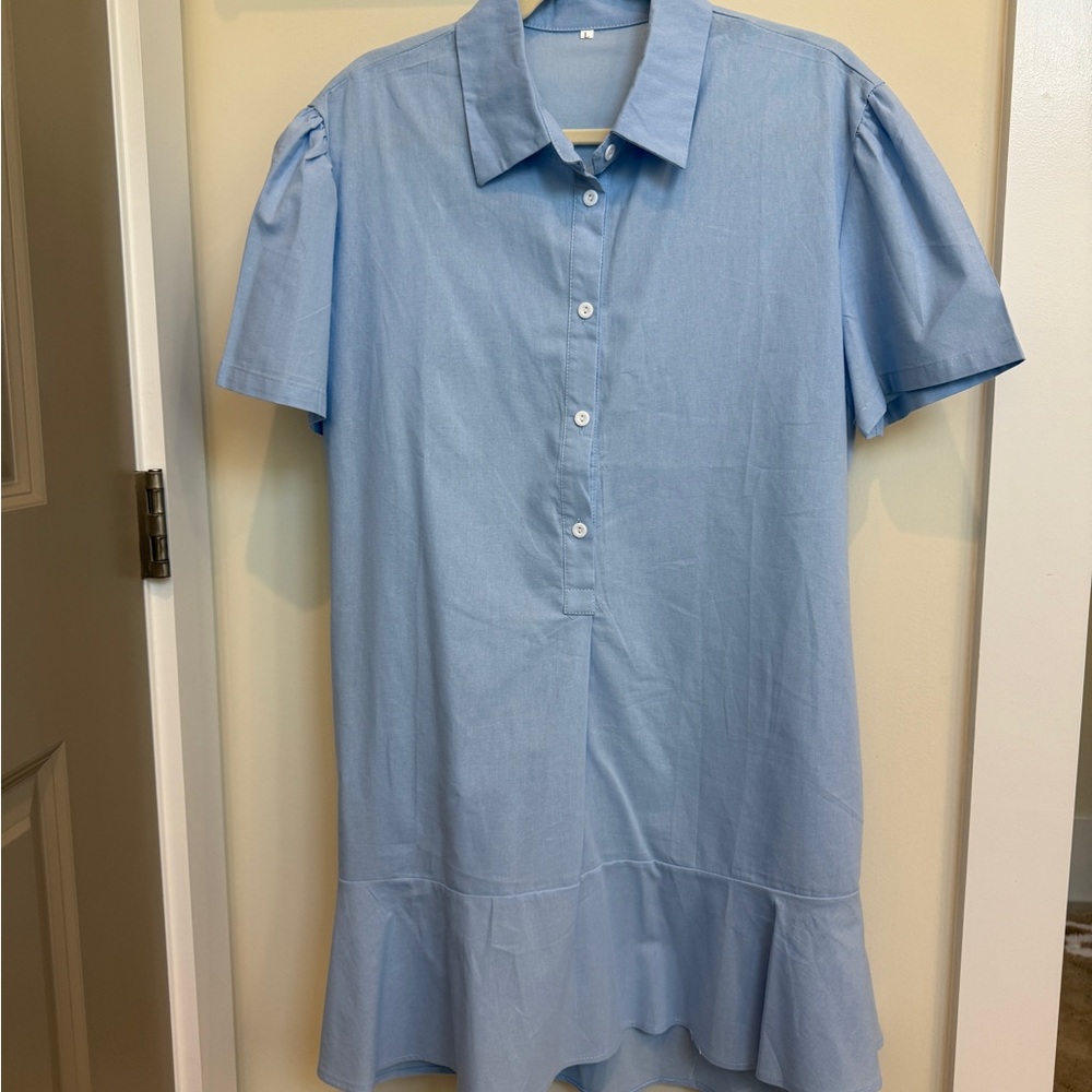 Light Blue Mini Dress